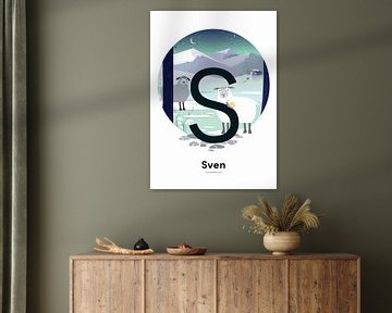 Name poster Sven by Hannah Barrow