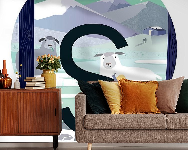 Example of the artwork in a room