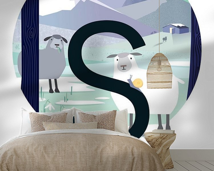 Example of the artwork in a room