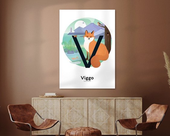 Example of the artwork in a room