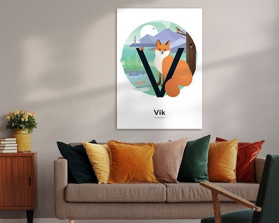 Example of the artwork in a room