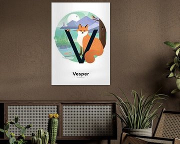 Name poster Vesper by Hannah Barrow