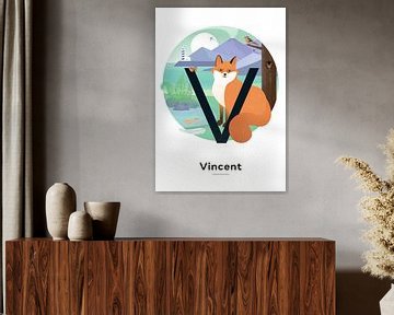 Namensplakat Vincent