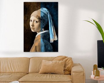 Girl with Pearl Earring – The Split Colours Edition von Marja van den Hurk