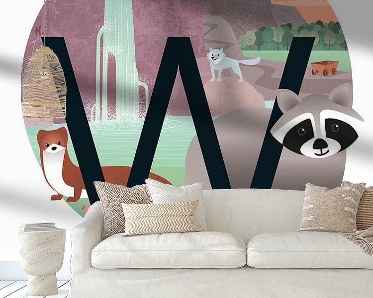 Example of the artwork in a room