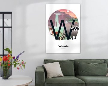 Poster mit dem Namen Winnie