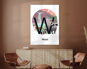 Name poster Wout by Hannah Barrow