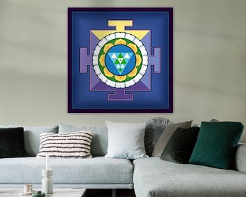 Shanti Yantra, ein uraltes Symbol für Frieden, Harmonie und Stille des Geistes.