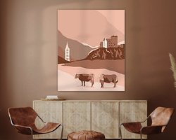 Example of the artwork in a room