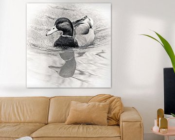 Die Ente und ihr Spiegelbild von Art by Jeronimo