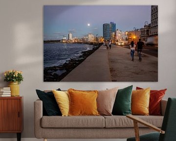 malecon in de nacht Havana van Eric van Nieuwland