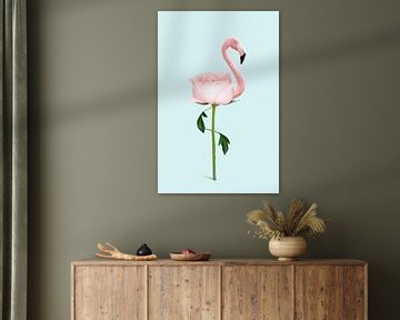 Flamingo-bloem van Jonas Loose