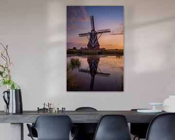 Moulin à vent de Dellen Nieuw-Scheemda sur Marga Vroom