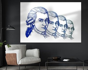 Wolfgang Amadeus Mozart, componist en muzikant van Gert Hilbink