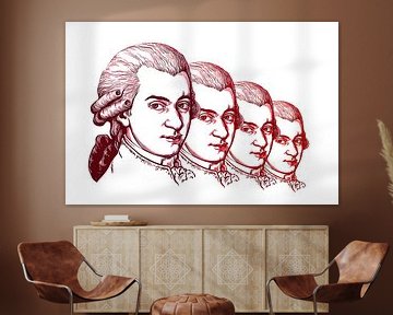 Wolfgang Amadeus Mozart, componist en muzikant van Gert Hilbink