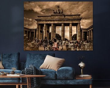 Berlijn, Brandenburger Tor, Speciale bewerking.  Berlin, Special Effects van Mariska Asmus