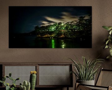 la baie de matsushima de nuit sur Stefan Havadi-Nagy