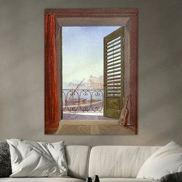 Carl Gustav Carus.Balkon in Neapel