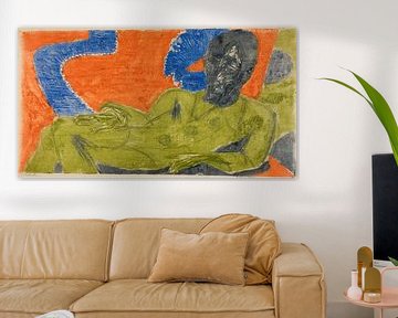 Ernst Ludwig Kirchner.Portrait of Otto Mueller