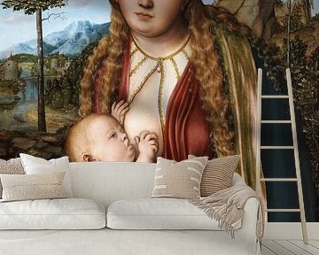 Lucas Cranach the Elder.Madonna with child