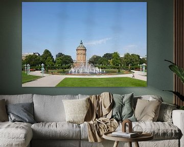 Watertoren, Friedrichsplatz, Mannheim, Baden-Württemberg, Duitsland, Europa van Torsten Krüger