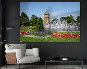 Wasserturm, Friedrichsplatz, Mannheim, Baden-Württemberg, Deutschland, Europa