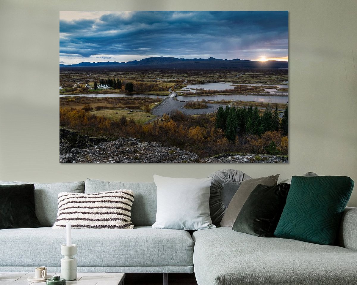 Example of the artwork in a room
