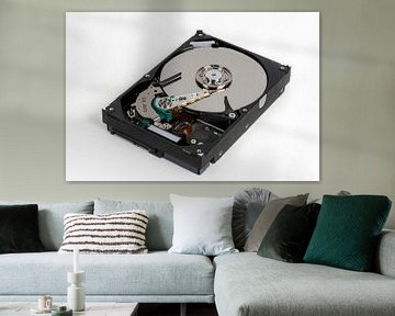 HDD - Hard disk drive interior by Günter Albers