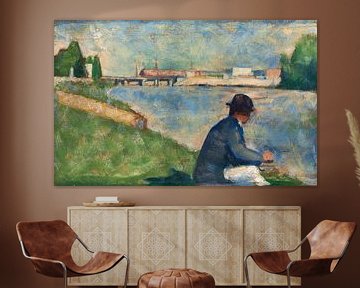 Studie voor 'Baders in Asnières', Georges Seurat