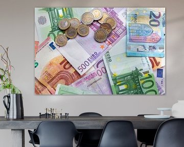 Eurobiljetten en -munten - het perfecte motief voor elke bank! van Christian Feldhaar