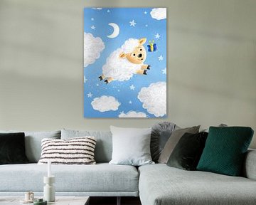 zoete wolk schapen van Stefan Lohr