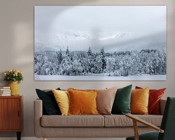 Sneeuwlandschap in Maishofen (A) van Martine Dignef