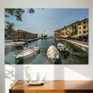Boats in Lazise sul Garda (I) by Martine Dignef