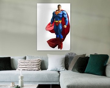 Superman guarding humanity van Marco Slootman