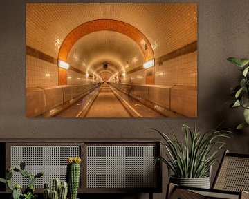 Oude Elbe-tunnel, Hamburg, Duitsland van Torsten Krüger