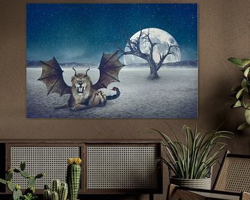 Manticore in the desert by Elianne van Turennout