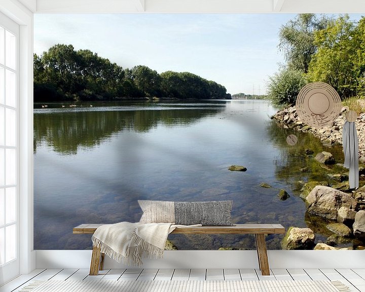 Sfeerimpressie behang: Aan de rivier van Judith van Bilsen