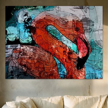 Flamingo art