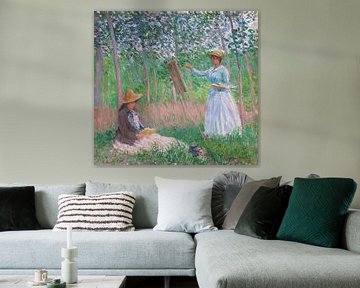 In het bos bij Giverny, Claude Monet...