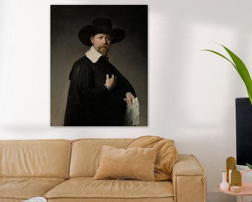 Portret van Marten Looten, Rembrandt Harmensz. van Rijn