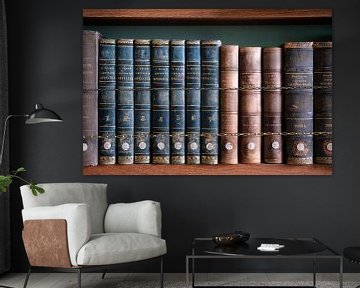 Bookshelf with Old Books. by Roman Robroek