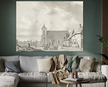 Blick auf die Kirche von Zoutelande, Jan Bulthuis