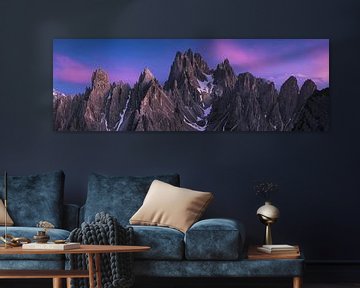 Dolomiten-Panorama-Blau Stunde 3:1 von Vincent Fennis