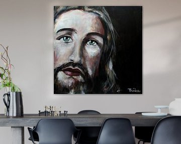 Portret van Jezus Christus van Nazareth van Therese Brals