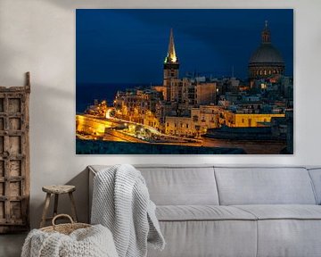 Night in valletta by Mark Lenoire