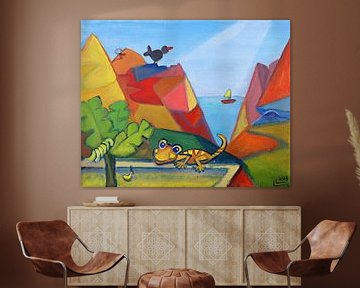 Landschap met gekko 1