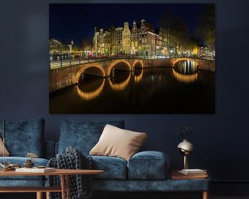 Amsterdam in de avond - Keizersgracht van Tux Photography