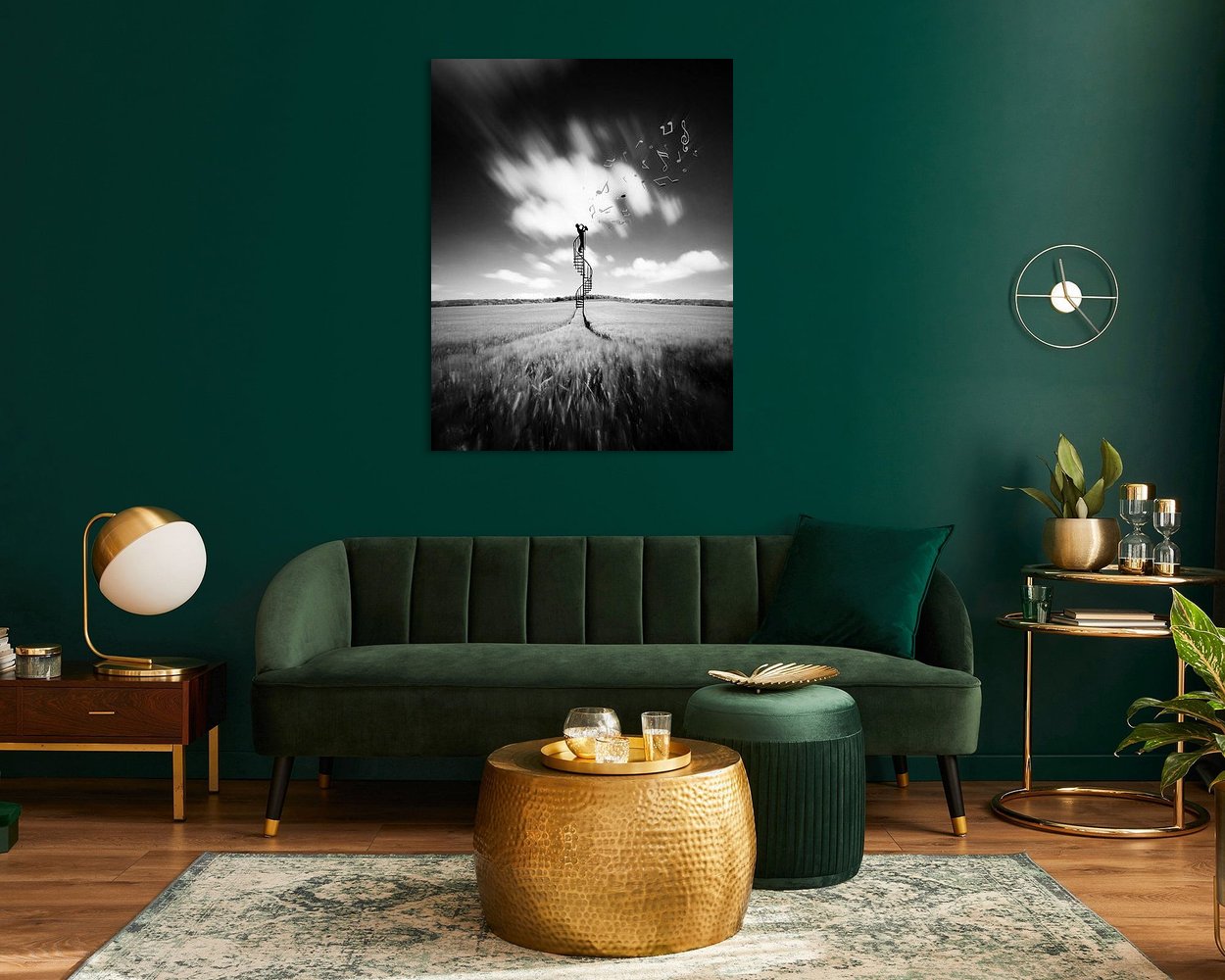 Example of the artwork in a room