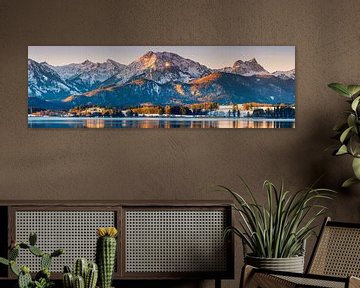 Panorama Hopfen am See, Allgäu, Beieren, Duitsland van Henk Meijer Photography