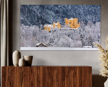 Kasteel Hohenschwangau, Allgau, Beieren, Duitsland van Henk Meijer Photography